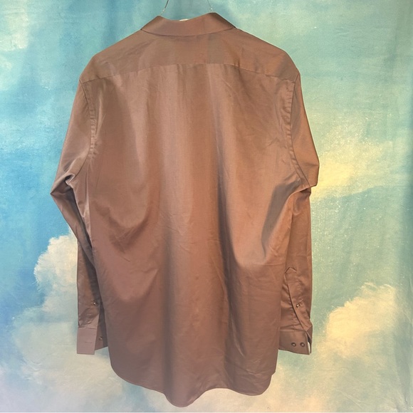 VAN HEUSEN FLEX SHIRT REGULAR FIT BUTTON UP SHIRTING - SZ 16 - 34/35 - Picture 2 of 2